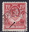 NORTHERN RHODESIA 1938 1 1/2d CARMINE-RED 