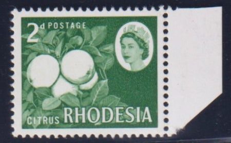 RHODESIA 1910 3/-  DOUBLE HEAD FINE MINT - SG158