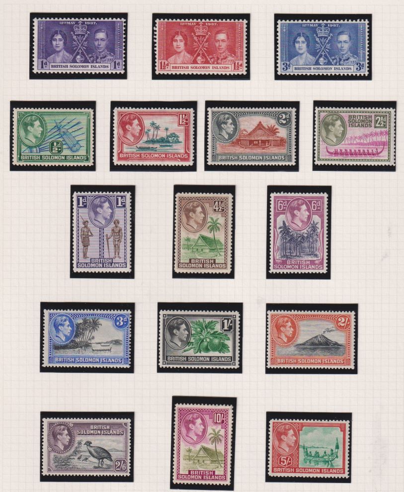 SOLOMON ISLANDS 193951 SET UNMOUNTED MINT EASTGATE Stamps