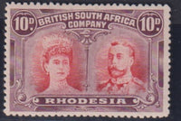 RHODESIA 1910 10d DOUBLE HEAD FINE MINT SG 149 #1145