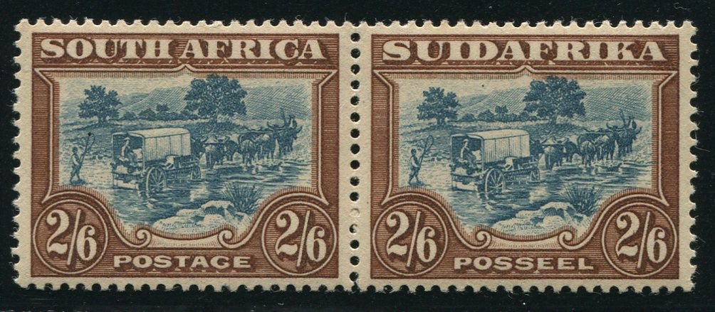 1945 ROTO 2/6d BLUE & BROWN- MNH - SACC 50a
