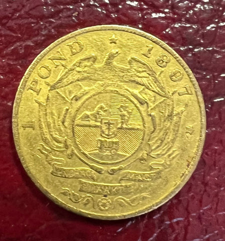 ZAR 1894  GOLD HALF POND