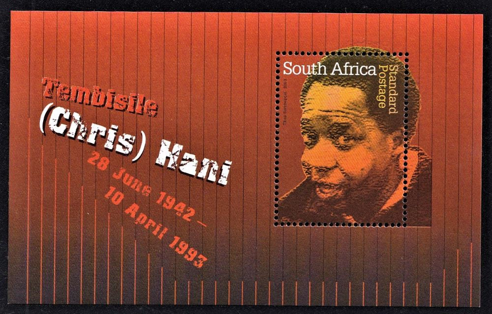 RSA 2003 CHRIS HANI MINIATURE SHEET
