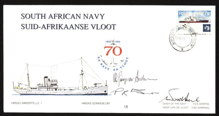 NAVY FDC #23 SIGNED BERTIE REED FAMOUS YACHTSMAN