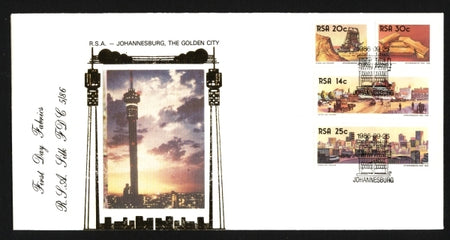 RSA Silk 86c Johannesburg Centenary