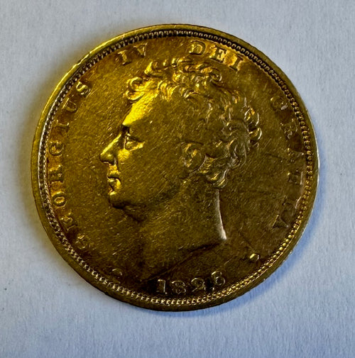 GREAT BRITAIN 1826  KING GEORGE 1V  GOLD SOVEREIGN