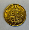 GREAT BRITAIN 1892 QUEEN VICTORIA  GOLD HALF SOVEREIGN A/UNC