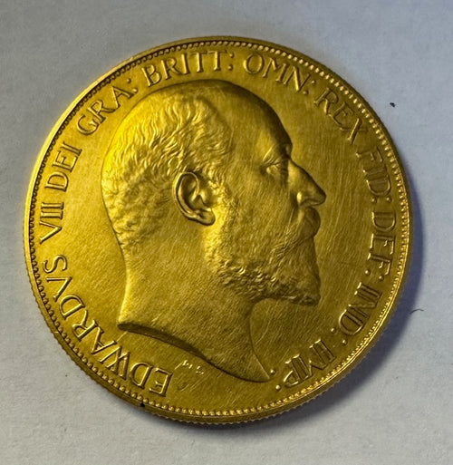 GREAT BRITAIN 1902 KING EDWARD V11   GOLD £5