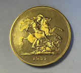 GREAT BRITAIN 1937 KING GEORGE  V1   PROOF GOLD £5