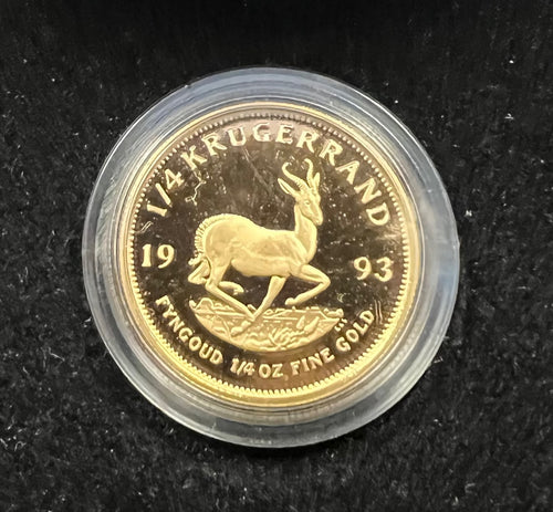 1993  PROOF QUARTER OUNCE  KRUGERRAND