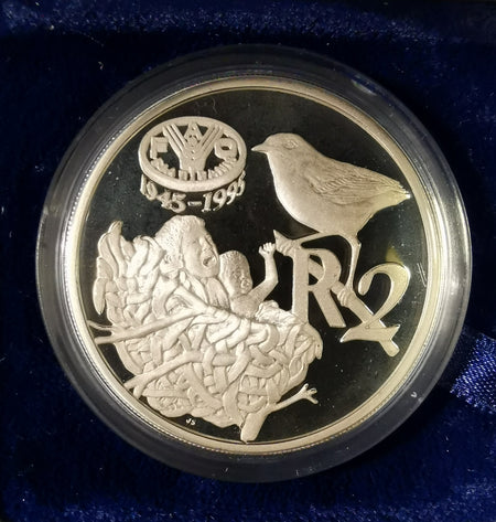 1993  PROOF SILVER TWO RAND -  PEACE