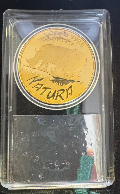 1995 RHINO  NATURA PROOF HLUHUWE LIMITED ONE OUNCE