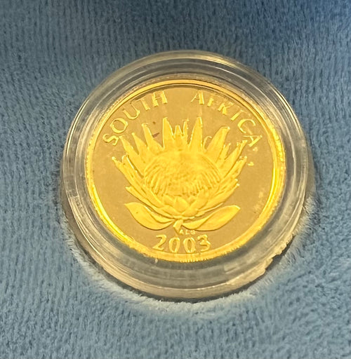 2003  GOLD  PROTEA  TENTH 'CRICKET' PROOF