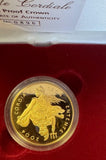 GREAT BRITAIN 2004 QUEEN ELIZABETH  PROOF GOLD £5