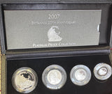 GREAT BRITAIN 2007 PROOF BRITANNIA PLATINUM SET