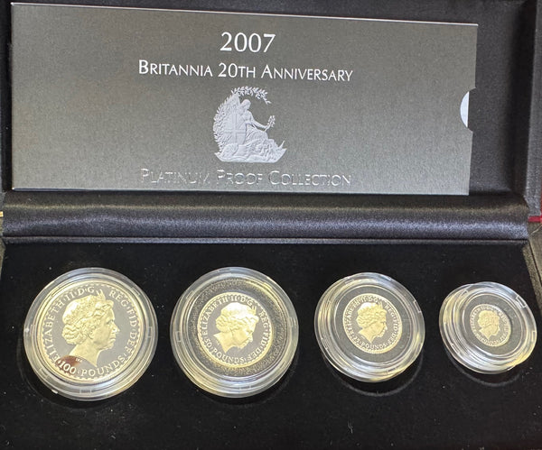 GREAT BRITAIN 2007 PROOF BRITANNIA PLATINUM SET