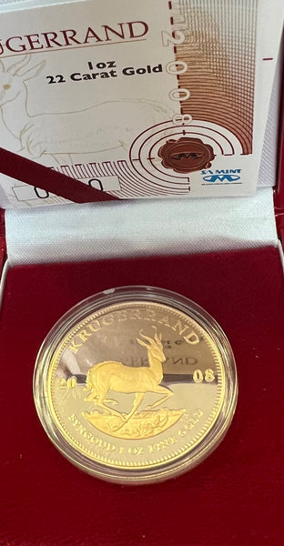 2008  ONE  OUNCE GOLD PROOF KRUGERRAND