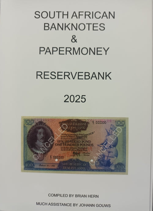 South African Banknotes & Papermoney Reserve Bank 2025