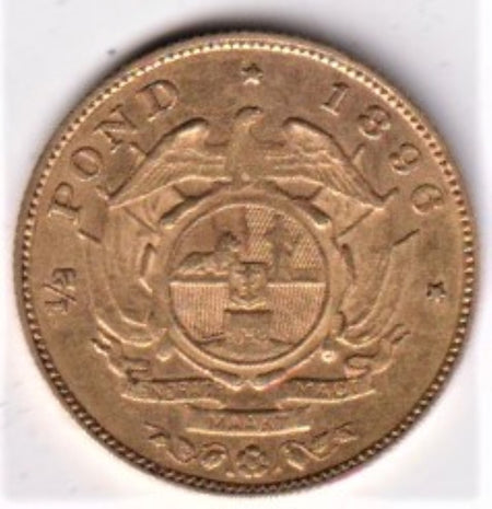 GREAT BRITAIN 1890 GOLD HALF  SOVEREIGN