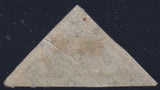 CAPE OF GOOD HOPE 1858 1/- DEEP DARK GREEN TRIANGLE  USED