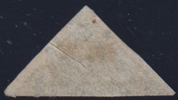 CAPE OF GOOD HOPE 1858 1/- DEEP DARK GREEN TRIANGLE  USED