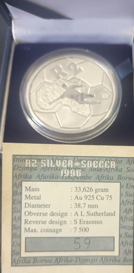 1992  PROOF SILVER TWO RAND -  COINAGE