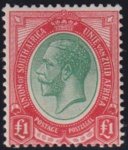 SA 1913 KGV KINGSHEAD 2d TOP RIGHT CONTROL "1" PAIR UM