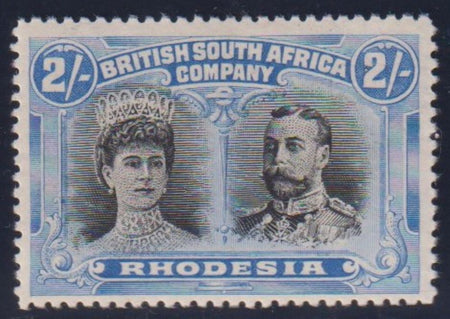 RHODESIA 1910 £1  DOUBLE HEAD FINE MINT UNLISTED SHADE RSC E
