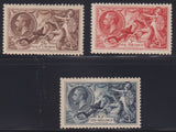 GREAT BRITAIN 1934 RE-ENGRAVED SEAHORSES SET FINE HINGED  MINT - SG450-2