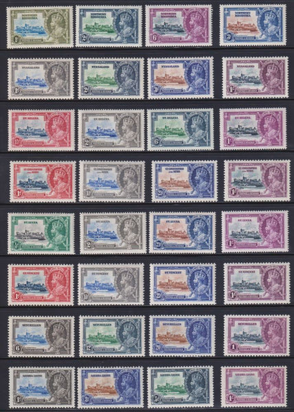 1935 SILVER JUBILEE OMNIBUS COMPLETE SET MINT-EGYPT UM