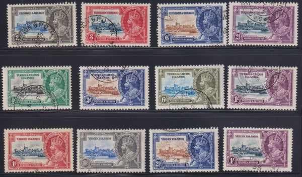 1935 SILVER JUBILEE OMNIBUS COMPLETE SET USED -EGYPT SUPERB ON PIECE