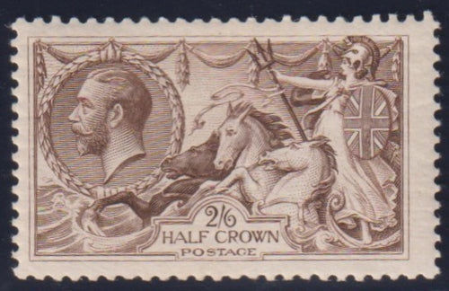 GREAT BRITAIN 1918 SEAHORSE 2/6  FINE HINGED   MINT - SG415