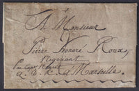 CYPRUS "MALTA LAZARET" DISINFECTED MAIL 1817 to MARSEILLES