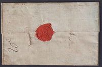 CYPRUS "MALTA LAZARET" DISINFECTED MAIL 1817 to MARSEILLES