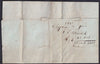 CYPRUS "MALTA LAZARET" DISINFECTED MAIL 1817 to MARSEILLES