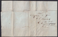 CYPRUS "MALTA LAZARET" DISINFECTED MAIL 1817 to MARSEILLES