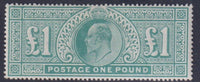 GREAT BRITAIN  KEV11 1902 £1 VERY FINE MINT