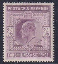 GREAT BRITAIN  KEV11 1902 2/6 SLATE- PURPLE UNMOUNTED MINT