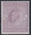 GREAT BRITAIN  KEV11 1911 2/6 DULL GREYISH-PURPLE UNMOUNTED MINT