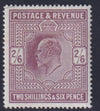 GREAT BRITAIN  KEV11 1911  2/6 DULL REDDISH-PURPLE FINE  MINT (CERT)