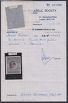 GREAT BRITAIN  KEV11 1912  5/- CARMINE FINE  MINT (CERT)