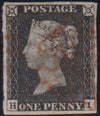 GREAT BRITAIN 1840 1d BLACK PLATE 3 SUPERB USED