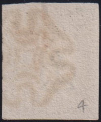 GREAT BRITAIN 1840 1d BLACK PLATE 4 SUPERB  USED