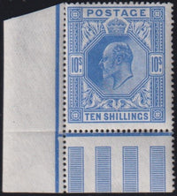 GREAT BRITAIN  KEV11 1902 10/- DEEP ULTRAMARINE SUPERB UNMOUNTED MINT