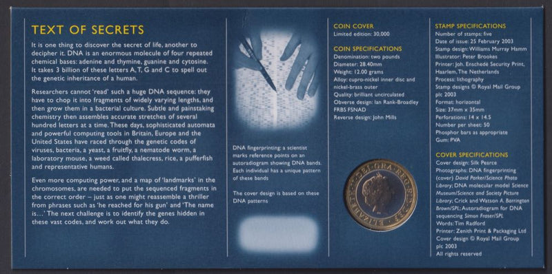 DNA Discoveries Cover- Royal Mail