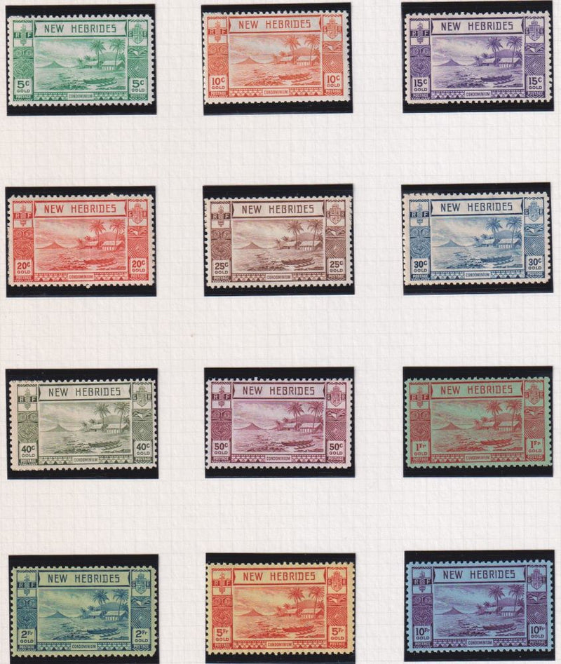 NEW HEBRIDES 1938-53  SETS SUPERB UNMOUNTED MINT
