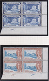 MONTSERRAT 1951  SET  IN SUPERB UNMOUNTED MINT PLATE/CYLINDER BLOCKS