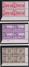 MONTSERRAT 1951  SET  IN SUPERB UNMOUNTED MINT PLATE/CYLINDER BLOCKS