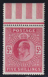 GREAT BRITAIN 1902 KEV11 5/- SUPERB UNMOUNTED  MINT - SG263