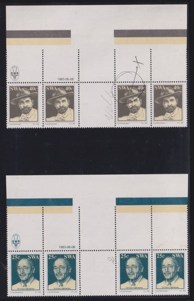 SWA 1983 DISCOVERY OF DIAMONDS   ARCHIVAL PROOF GUTTER PAIRS